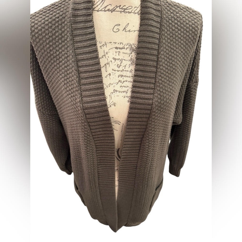 Max Studio Open Front Cardigan Women’s Size 2XL Green - Picture 5 of 10